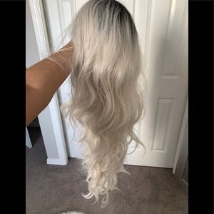 Kim Kardashian inspired Platinum Blonde Wig